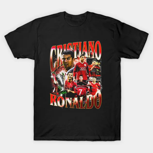 Cristiano Ronaldo Retro Bootleg T-Shirt