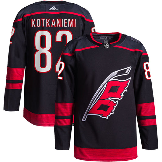 Jesperi Kotkaniemi Carolina Hurricanes Alternate Primegreen Authentic Pro Jersey - Black