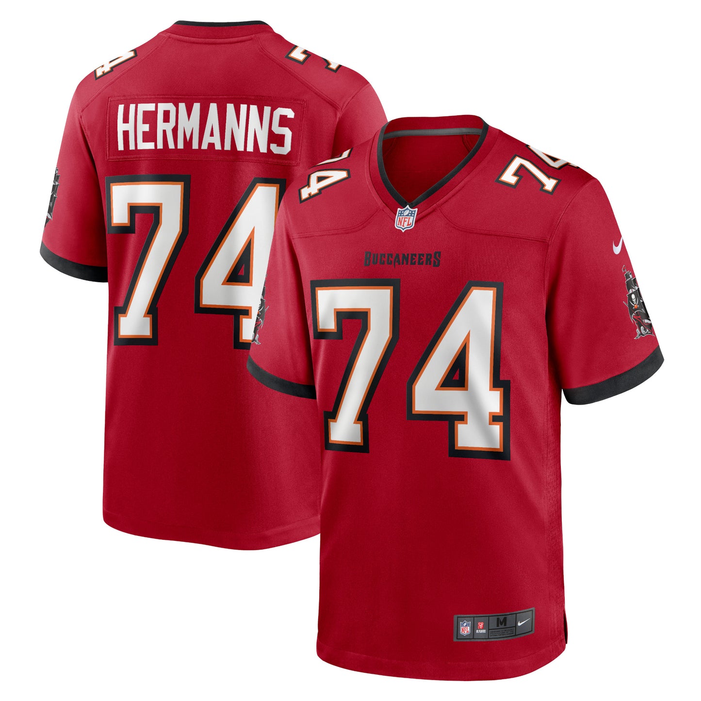 Grant Hermanns Tampa Bay Buccaneers Home Game Player Jersey - Red