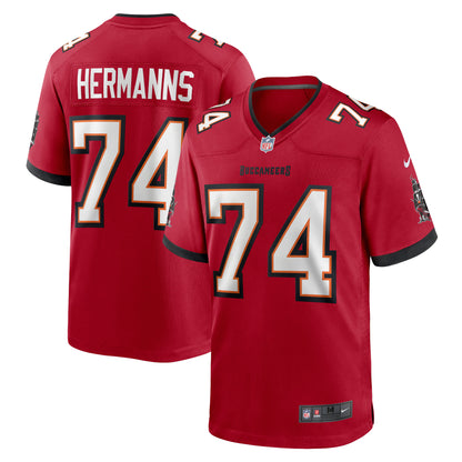 Grant Hermanns Tampa Bay Buccaneers Home Game Player Jersey - Red