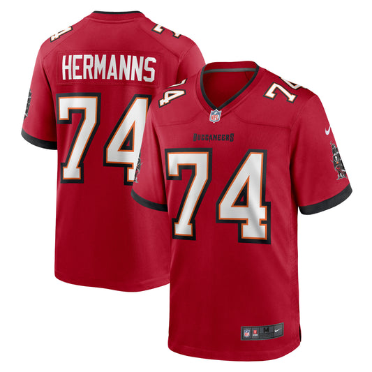 Grant Hermanns Tampa Bay Buccaneers Home Game Player Jersey - Red