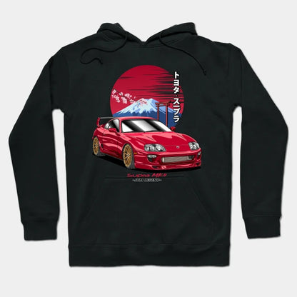 Jdm Red Supra Mk4 Hoodie