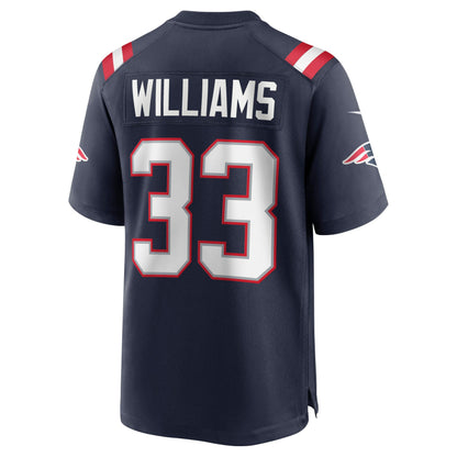 Joejuan Williams New England Patriots Game Jersey - Navy