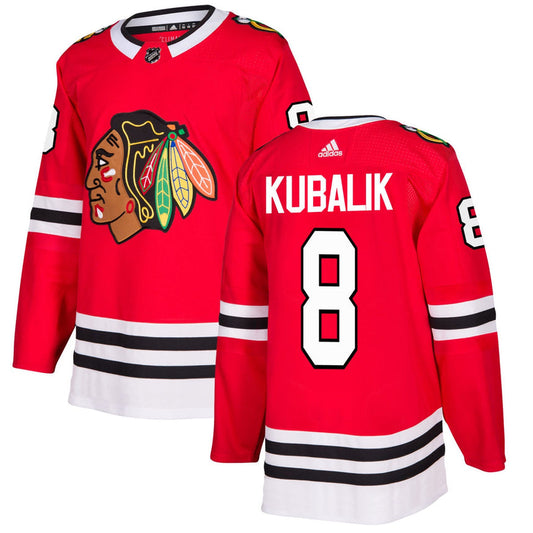Dominik Kubalik Chicago Blackhawks Red Home Authentic Jersey by