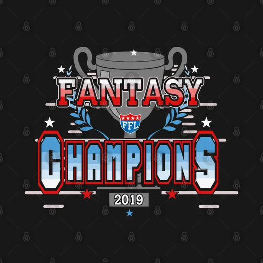 Fantasy Football League Ffl Champions 2019 T-Shirt