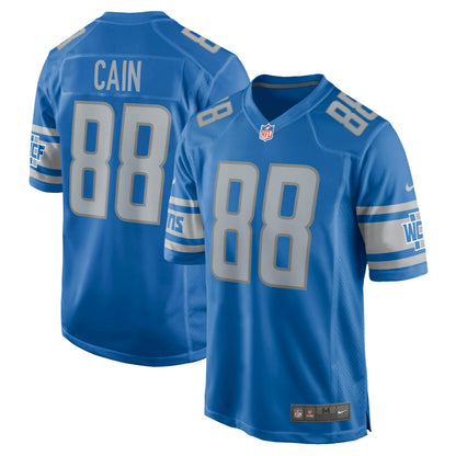 Jim Cain Detroit Lions Retired Player Jersey - Blue