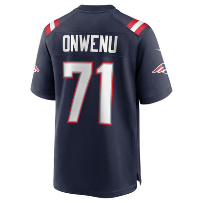 Mike Onwenu New England Patriots Team Game Jersey - Navy
