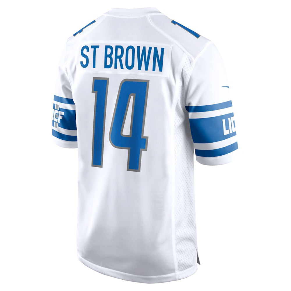 Men's Detroit Lions Amon-Ra St. Brown Game Jersey - White