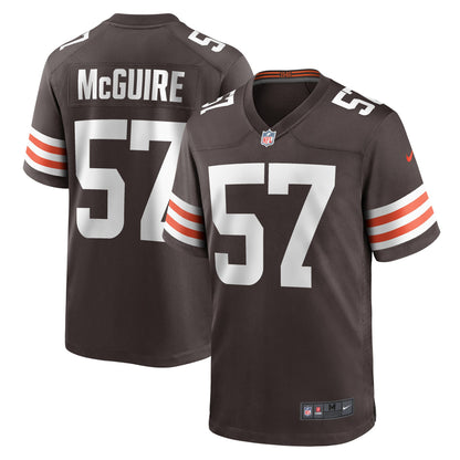 Isaiah McGuire Cleveland Browns Team Game Jersey - ?Brown