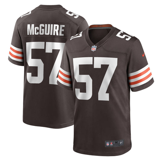 Isaiah McGuire Cleveland Browns Team Game Jersey - ?Brown