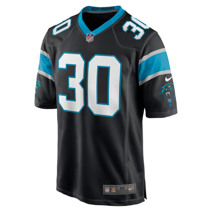 Chuba Hubbard Carolina Panthers Game Jersey - Black