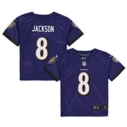 Lamar Jackson Baltimore Ravens Toddler Game Jersey - Purple