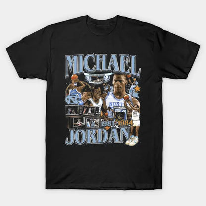 Michael Jordan College Vintage Bootleg T-Shirt