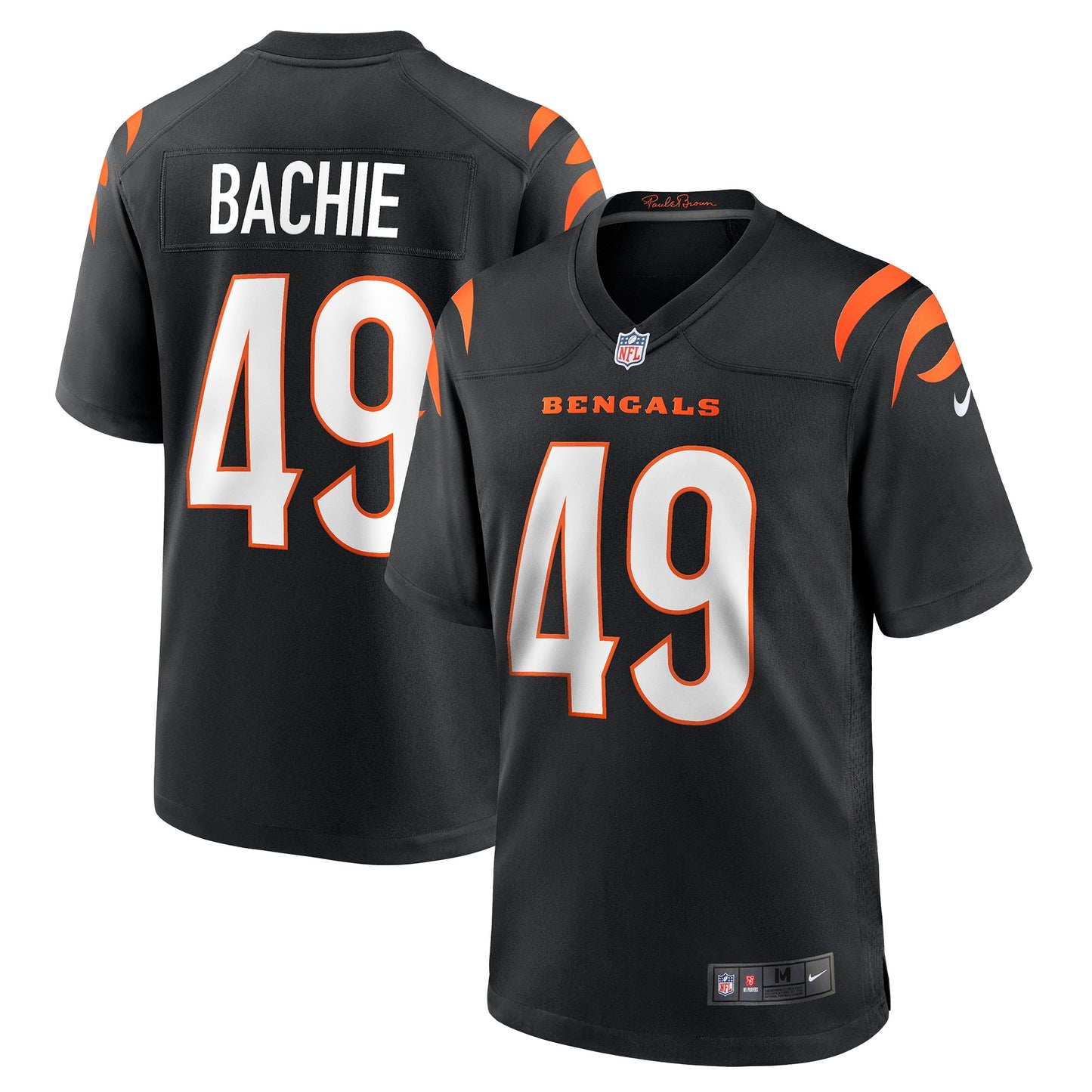 Joe Bachie Cincinnati Bengals Game Jersey - Black