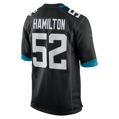 DaVon Hamilton Jacksonville Jaguars Game Jersey - Black