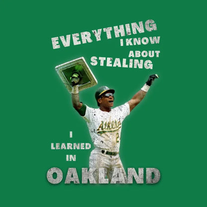Oakland Man Of Steal - Rickey Henderson T-Shirt