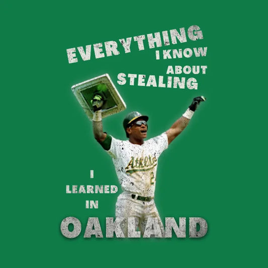 Oakland Man Of Steal - Rickey Henderson T-Shirt