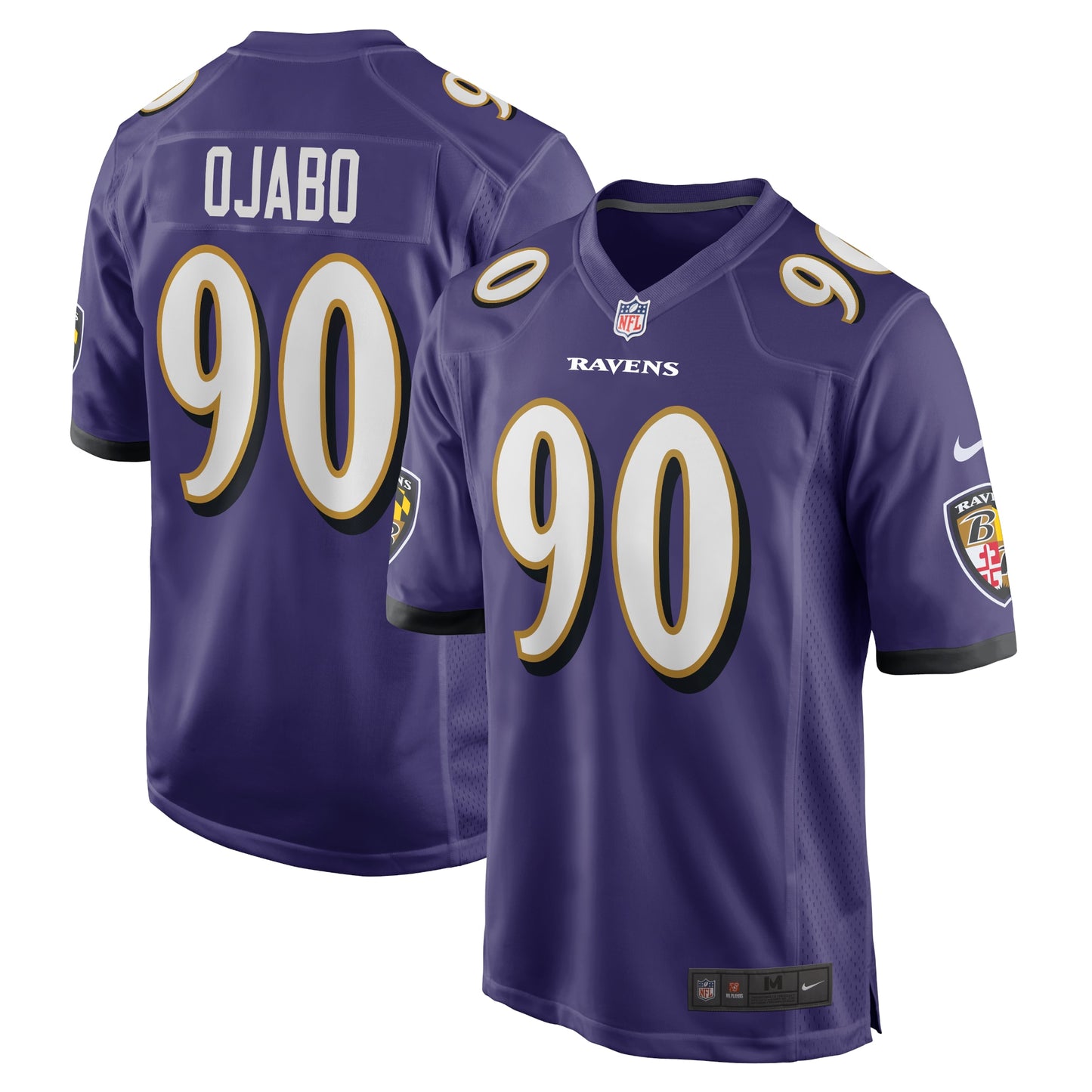 David Ojabo Baltimore Ravens Player Game Jersey - Purple