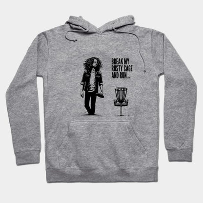 Disc Golf Grunge - Rusty Cage Hoodie