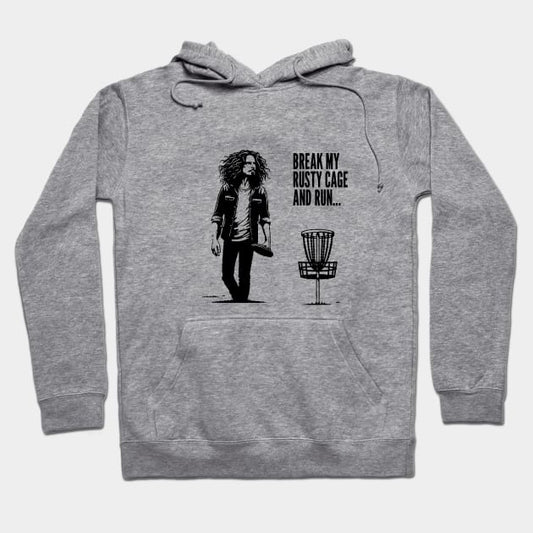 Disc Golf Grunge - Rusty Cage Hoodie