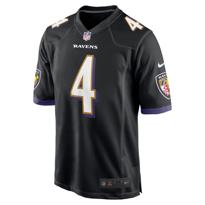 Zay Flowers Baltimore Ravens Team Game Jersey - Black