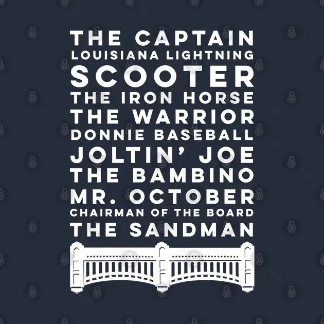 Bronx Legend Nicknames T-Shirt