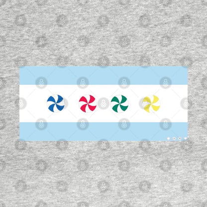 Pinwheel Chicago Flag 2.0 T-Shirt