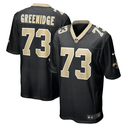 Ethan Greenidge New Orleans Saints Game Jersey - Black