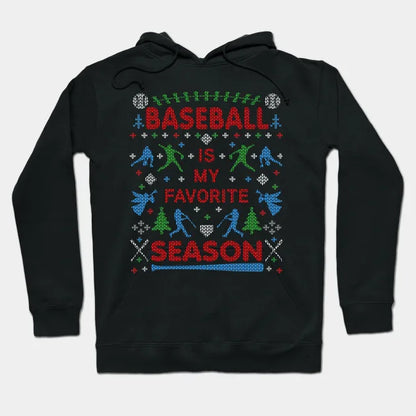Funny Baseball Season Ugly Christmas Sweater Party Original Hoodie