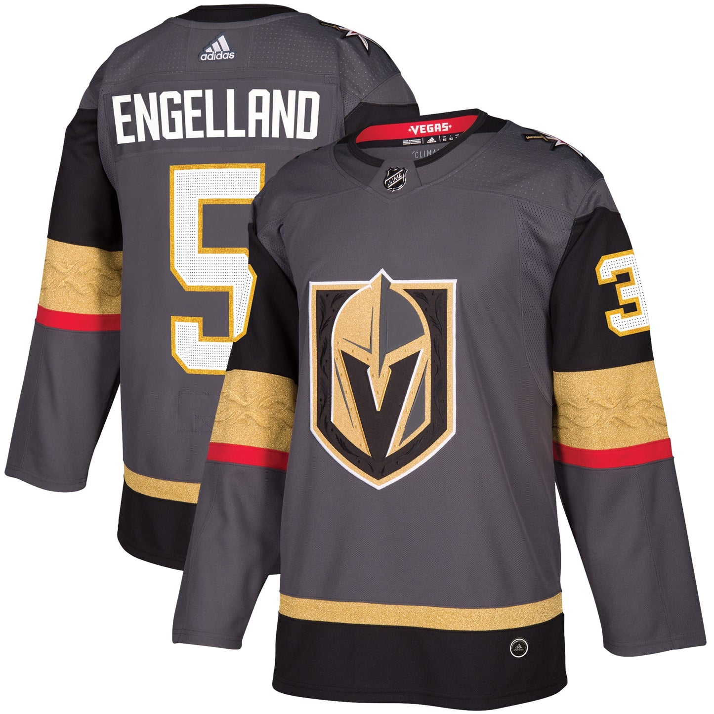 Deryk Engelland Vegas Golden Knights Alternate Authentic Player Jersey - Gray