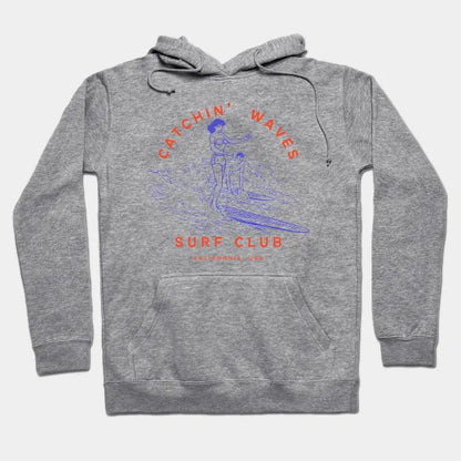 Vintage Surfing Surfer Hoodie