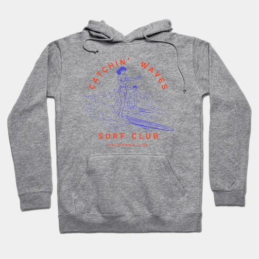 Vintage Surfing Surfer Hoodie