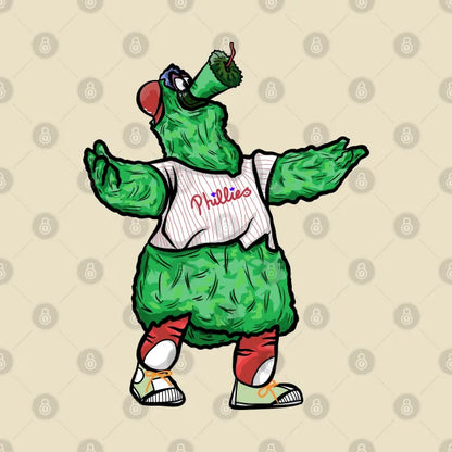 Phillie Phanatic Philadelphia Mascot Illustration T-Shirt