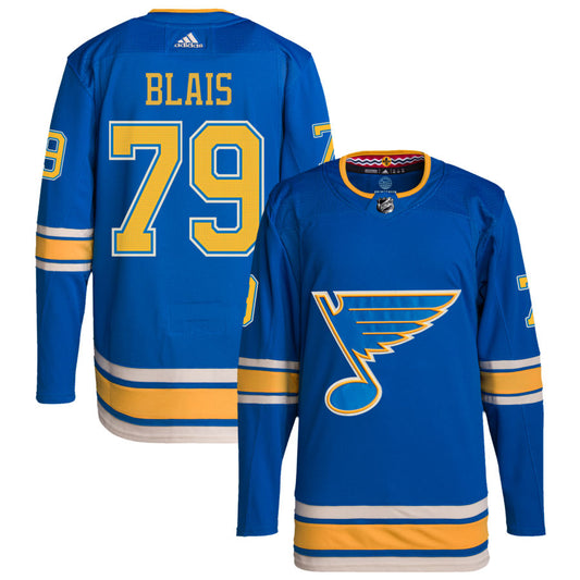 Sammy Blais St. Louis Blues Alternate Authentic Pro Jersey - Blue