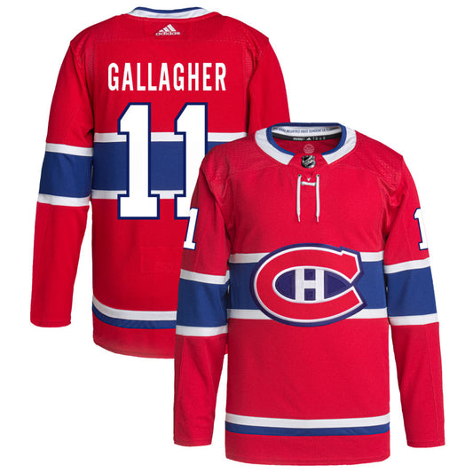 Brendan Gallagher Montreal Canadiens Home Primegreen Authentic Pro Jersey - Red