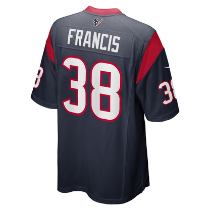 Jacobi Francis Houston Texans Game Player Jersey - Navy