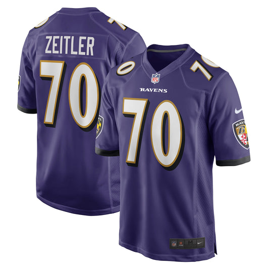 Kevin Zeitler Baltimore Ravens Game Jersey - Purple
