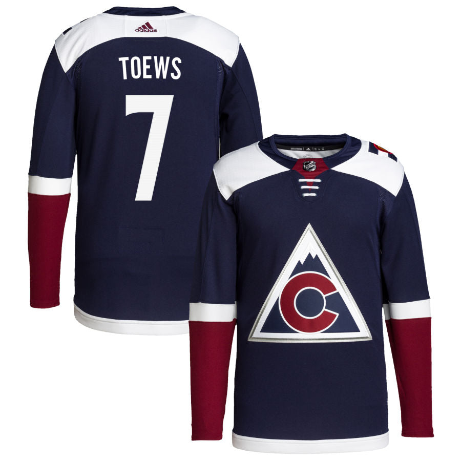 Devon Toews Colorado Avalanche 2018/19 Alternate Primegreen Authentic Pro Jersey - Navy