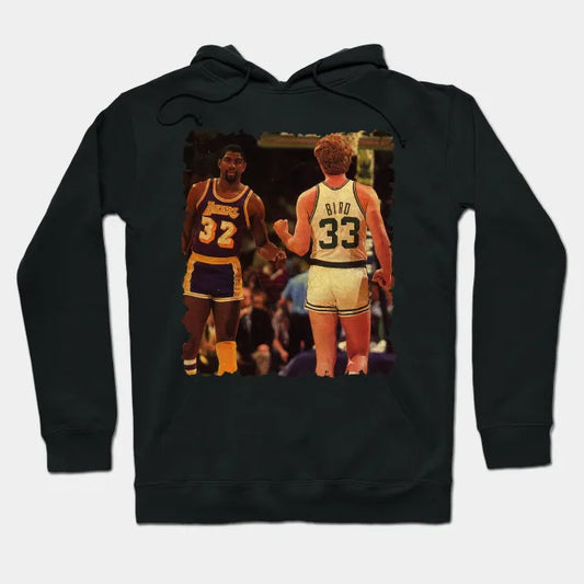 Vintage Magic Johnson And Larry Bird Hoodie
