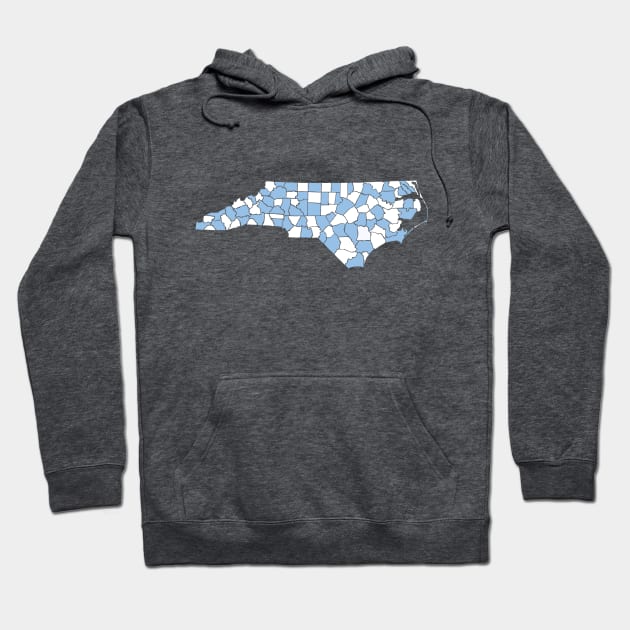 Unc North Carolina County Colors Hoodie