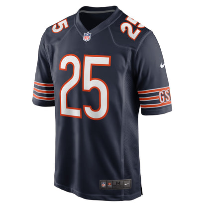 Trestan Ebner Chicago Bears Game Player Jersey - Navy