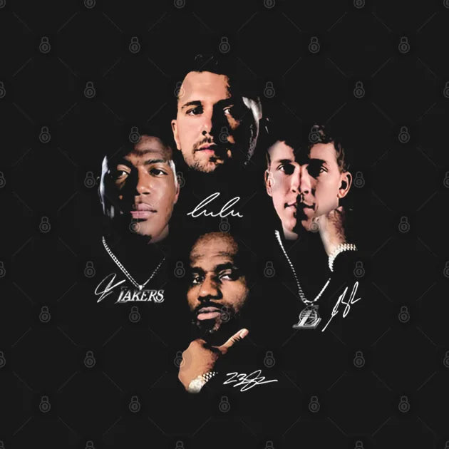 Luka Doncic, Lebron James, Austin Reaves & Rui Hachimura Records Hoodie
