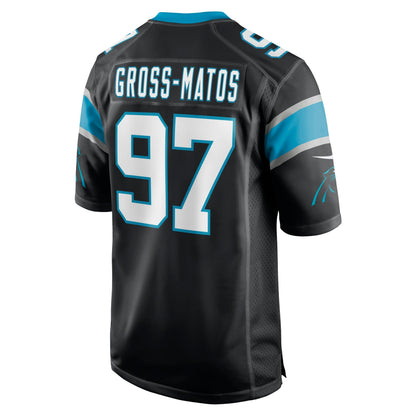 Yetur Gross-Matos Carolina Panthers Player Game Jersey - Black