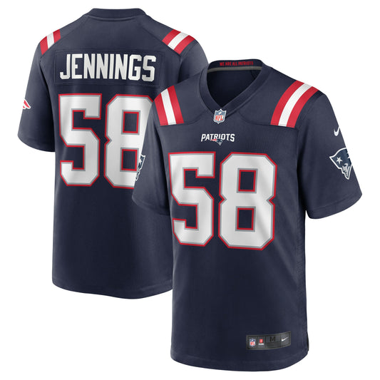 Anfernee Jennings New England Patriots Team Game Jersey - Navy