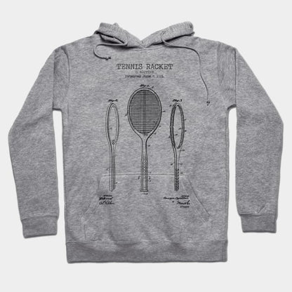Tennis Racket Patent Hoodie