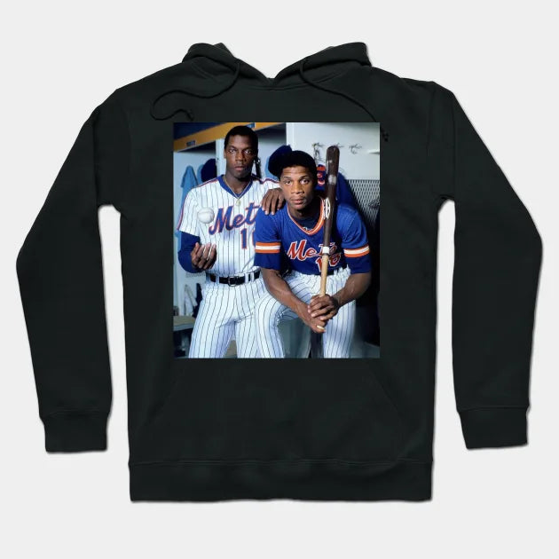 Darryl Strawberry And Dwight Gooden In New York Mets, 1983 Hoodie