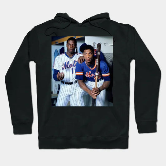 Darryl Strawberry And Dwight Gooden In New York Mets, 1983 Hoodie
