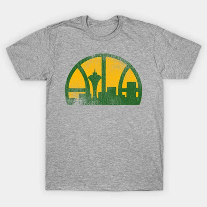 Seattle Supersonics Vintage Distressed Basketball T-Shirt