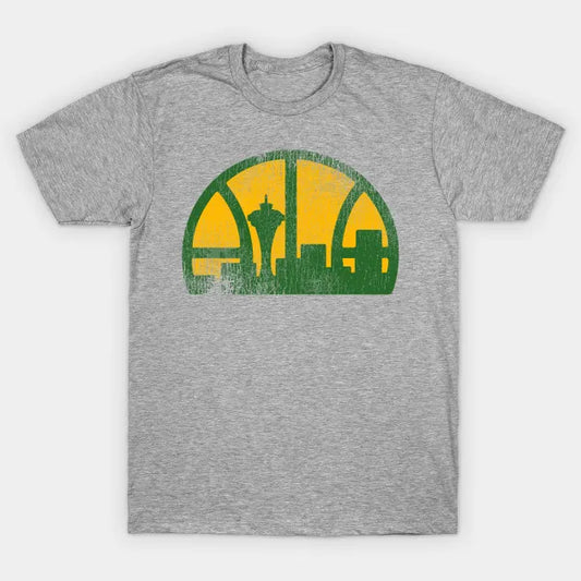 Seattle Supersonics Vintage Distressed Basketball T-Shirt
