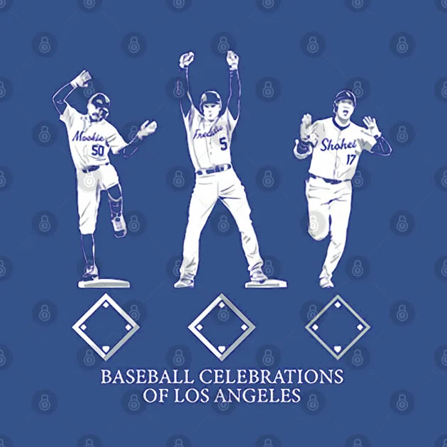 Baseball Celebrations Of Los Angeles T-Shirt
